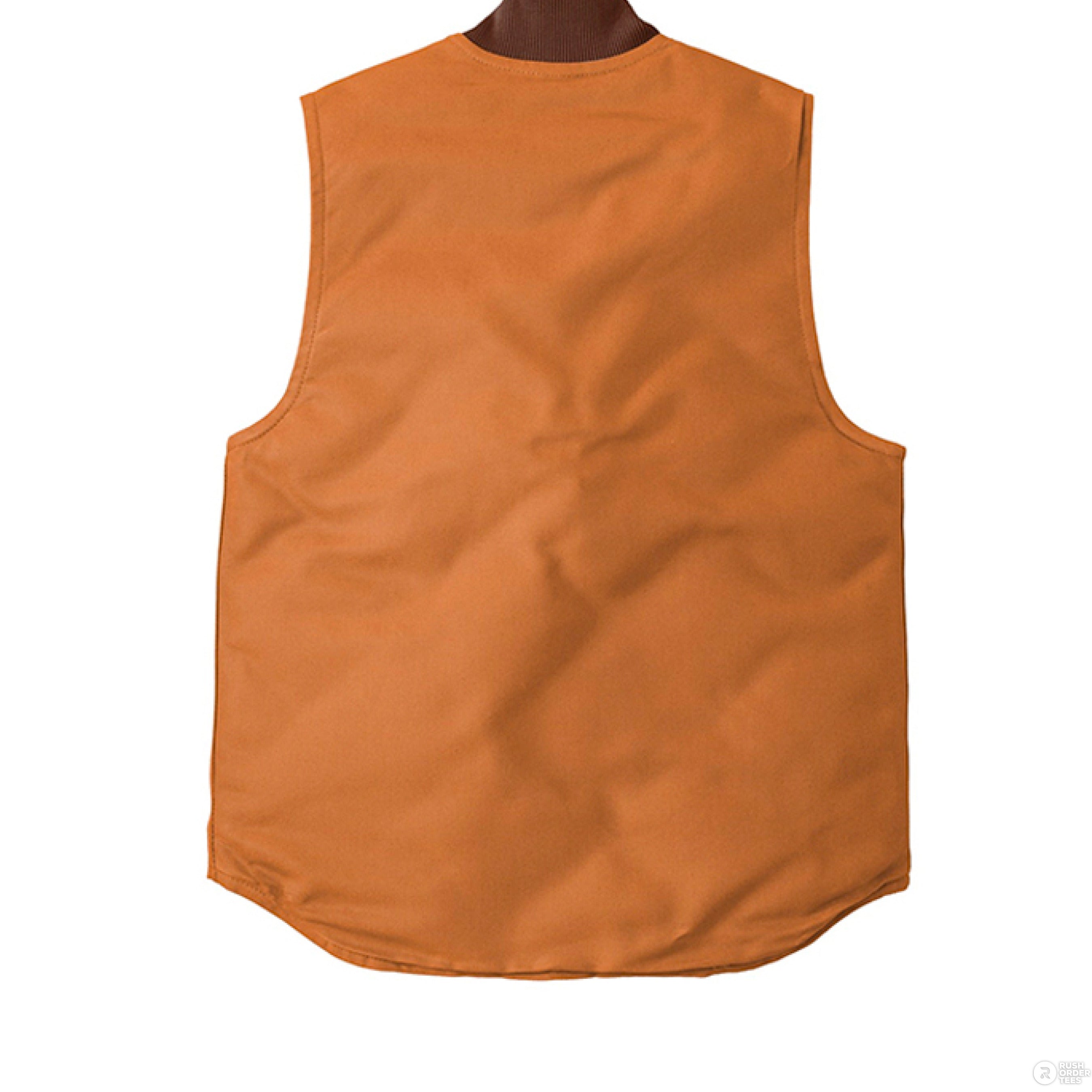 ジャケット・アウター CARHARTT 80s DUCK VEST BROWN MEDIUM TALL Carhartt Duck Vest Jacket XL Tall Brown Full Zip Quilt Lined